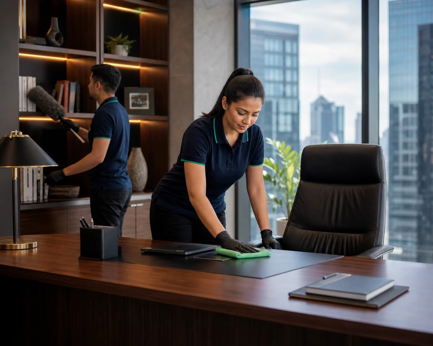 Real Estate Cleaning — Sydney Commercial Cleaning — Sydney CBD after-hours commercial cleaning team